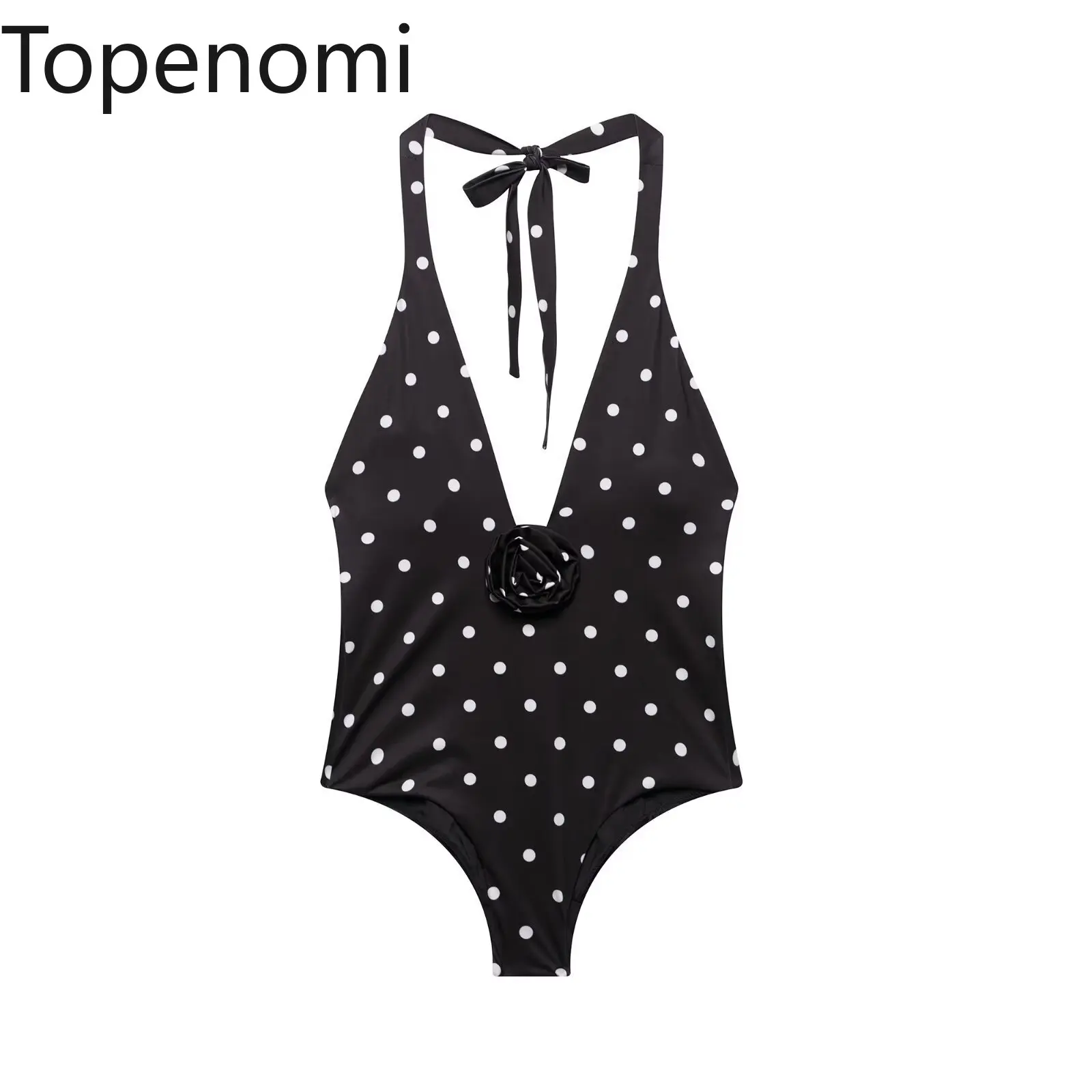 Topenomi Women 3D Flower Polka Dot Print Halter Bodysuit 2025 Summer Sexy Backless Tight Rompers Hotsweet Spicy Girl Jumpsuits
Topenomi Women 3D Flower Polka Dot Print Halter Bodysuit 2025 Summer Sexy Backless Tight Rompers Hotsweet Spicy Girl Jumpsuits
