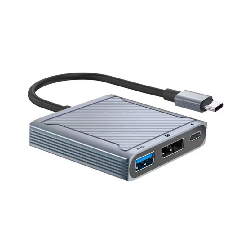 3 in 1 Type-C Display Port HUB Docking Station DP1.4+ PD100W 5Gbps Fast- Charging Extender USB Adapter DP7680x4320
3 in 1 Type-C Display Port HUB Docking Station DP1.4+ PD100W 5Gbps Fast- Charging Extender USB Adapter DP7680x4320