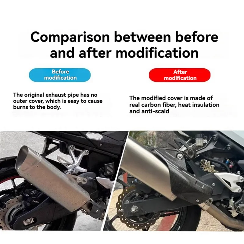Lasting Motorcycle Exhaust Muffler Carbon Fiber Protector Escape Heat Shield Cover Guard Anti-Scalding
Lasting Motorcycle Exhaust Muffler Carbon Fiber Protector Escape Heat Shield Cover Guard Anti-Scalding