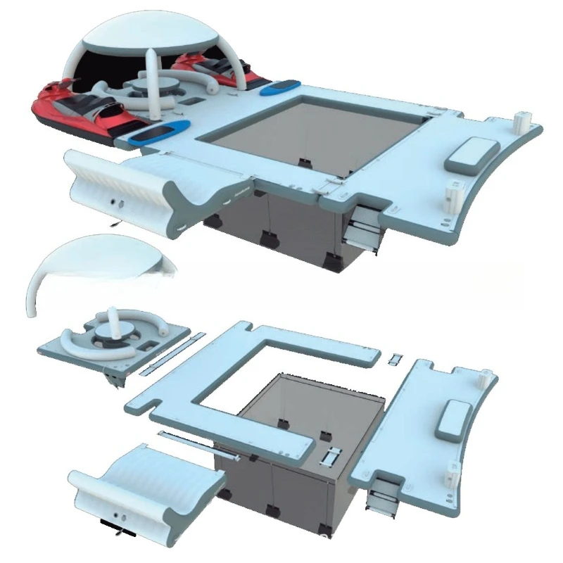 Folding, inflatable fishing platform, floating row, floating bridge water bar
Folding, inflatable fishing platform, floating row, floating bridge water bar