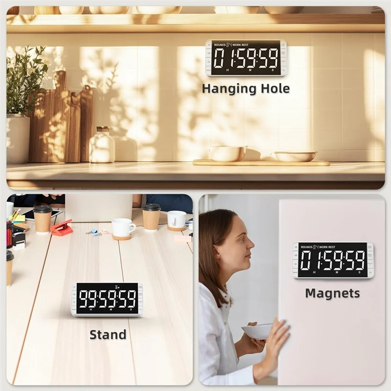 Gym Timer With 3 Brightness, 5 Alarms And 4 Volume Levels For Classroom For Home Gym Garage Boxingabkw
Gym Timer With 3 Brightness, 5 Alarms And 4 Volume Levels For Classroom For Home Gym Garage Boxingabkw