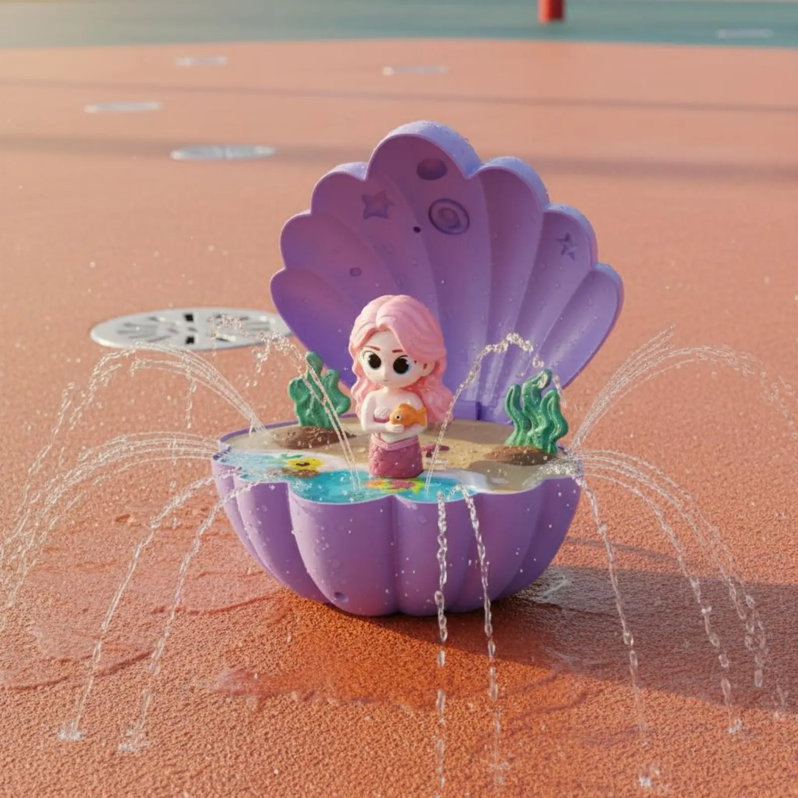 72 Pieces Mermaid Shell Sprinkler Summer Play Mermaid Sprinkler Rotating Water Spray Toy Hose Connected Water Spray Toy for Pool
72 Pieces Mermaid Shell Sprinkler Summer Play Mermaid Sprinkler Rotating Water Spray Toy Hose Connected Water Spray Toy for Pool