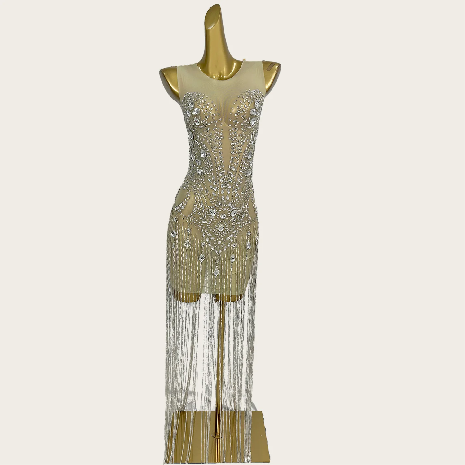 Xiantiao Fashion Tassel Elastic Mesh Evening Dress Celebrate Party Tight Fitting Sexy Short Dress Prom Sparkly Rhinestone Outfit
Xiantiao Fashion Tassel Elastic Mesh Evening Dress Celebrate Party Tight Fitting Sexy Short Dress Prom Sparkly Rhinestone Outfit