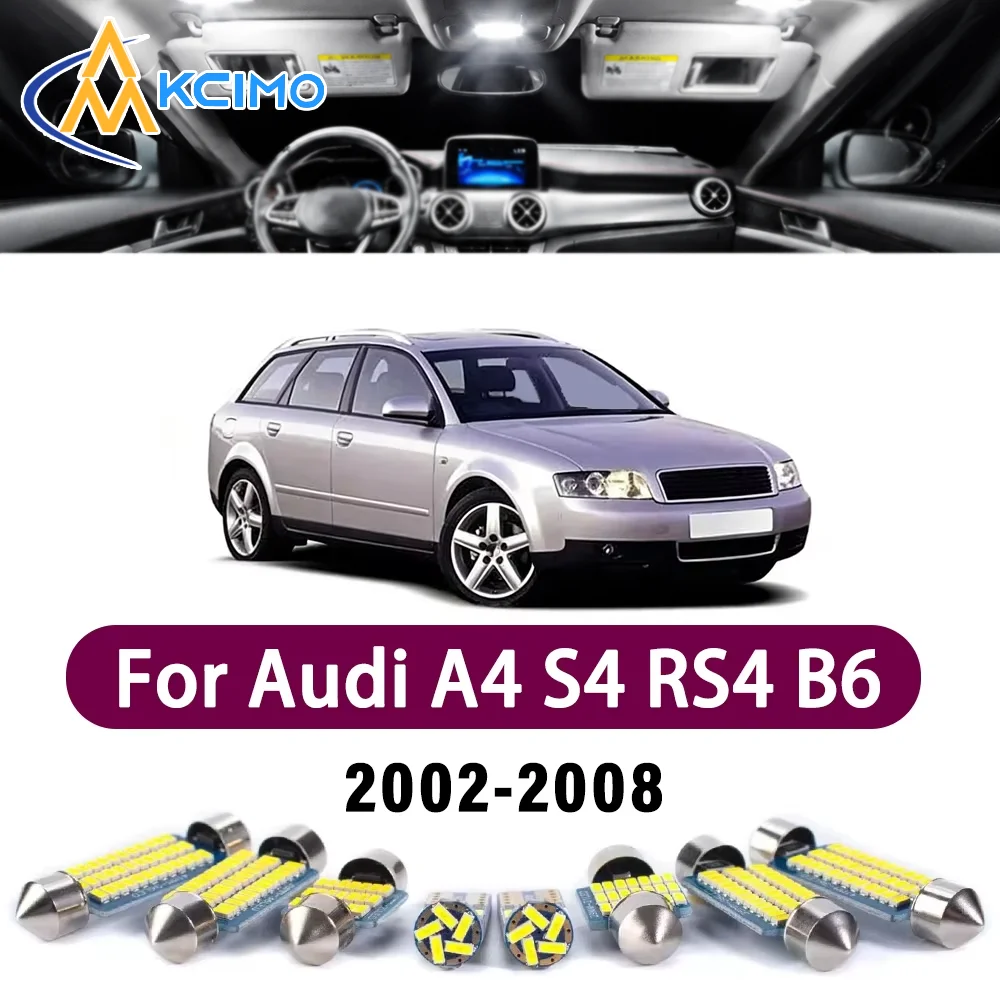 Error Free LED Interior Light Kit for Audi A4 S4 RS4 B6 B7 Avant 2002-2008 Premium Bright Dome Trunk Mirror Reading Lamps Canbus
Error Free LED Interior Light Kit for Audi A4 S4 RS4 B6 B7 Avant 2002-2008 Premium Bright Dome Trunk Mirror Reading Lamps Canbus
