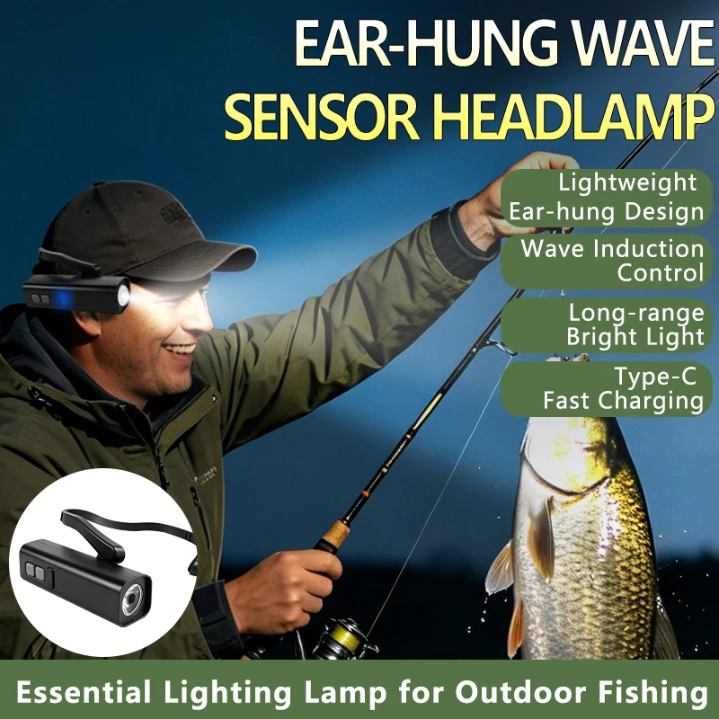 2026 Ear Clip Headlamp– Bright LED Headlight, Rechargeable Waterproof Head Flashlight for Fishing Running Cycling Outdoor
2026 Ear Clip Headlamp– Bright LED Headlight, Rechargeable Waterproof Head Flashlight for Fishing Running Cycling Outdoor