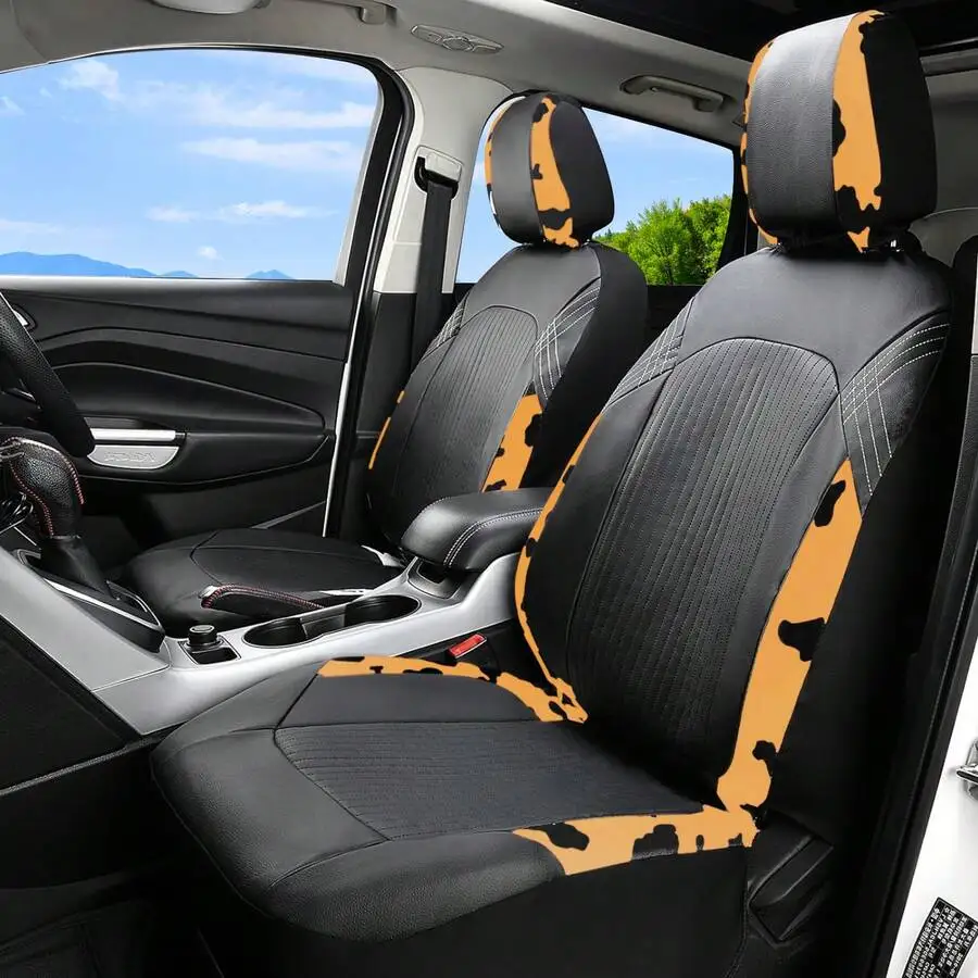 PVC Leather Cow Print Car Seat Covers Universal Waterproof Non-Slip For Front Rear Seats
PVC Leather Cow Print Car Seat Covers Universal Waterproof Non-Slip For Front Rear Seats