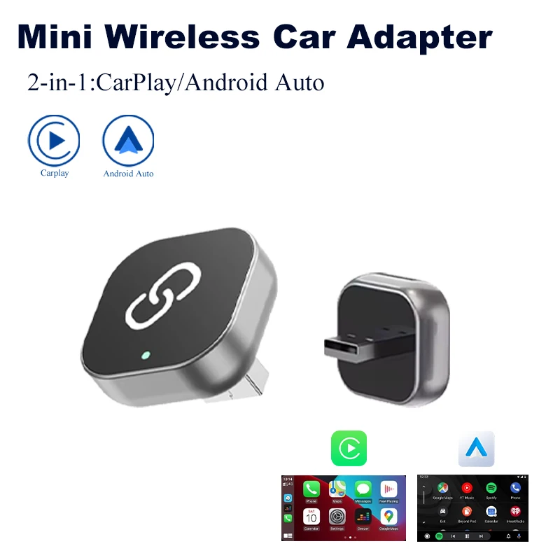 Адаптер USB для подключения CarPlay и Android Auto (из проводного в беспроводной), Plug and Play, для интеллектуальных автомобильных систем VW, Toyota, Nissan, Honda
Адаптер USB для подключения CarPlay и Android Auto (из проводного в беспроводной), Plug and Play, для интеллектуальных автомобильных систем VW, Toyota, Nissan, Honda