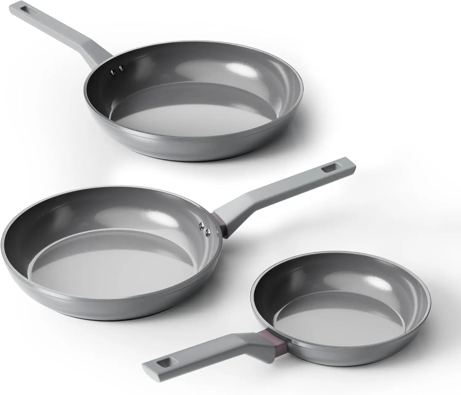 Ceramic Non-Toxic Pan Set, 3-Piece Non-Stick Cookware Set, PFAS/PTFE/PFOA-Free, Induction Cooktop Compatible
Ceramic Non-Toxic Pan Set, 3-Piece Non-Stick Cookware Set, PFAS/PTFE/PFOA-Free, Induction Cooktop Compatible