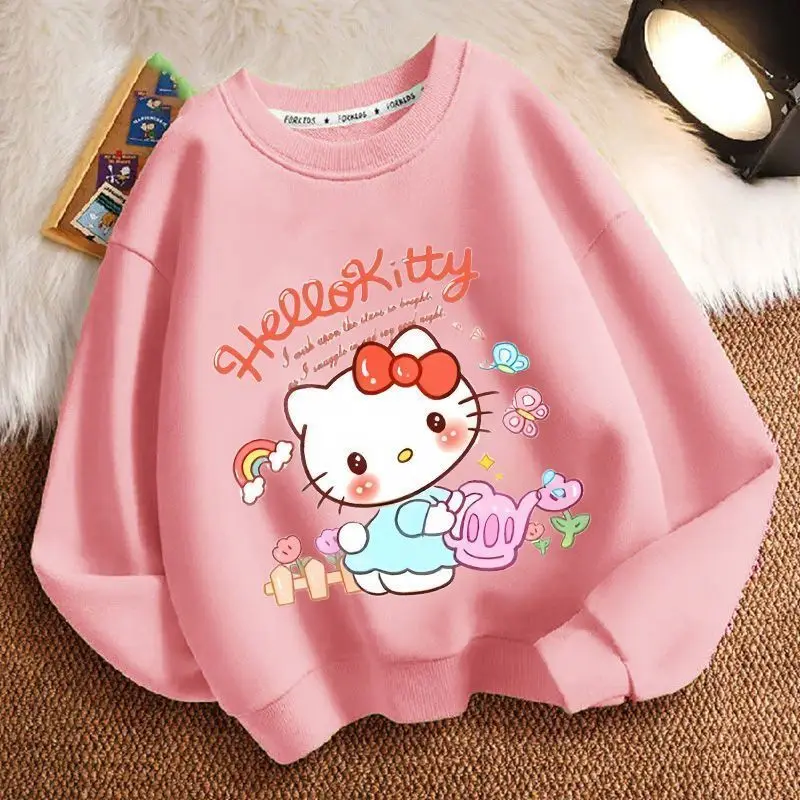 Hello Kitty Anime Kawaii Sanrio Ins Fashion Long Sleeve Shirt Cute Cartoon Children Hoodie Baby Clothes Gifts for Kids
Hello Kitty Anime Kawaii Sanrio Ins Fashion Long Sleeve Shirt Cute Cartoon Children Hoodie Baby Clothes Gifts for Kids