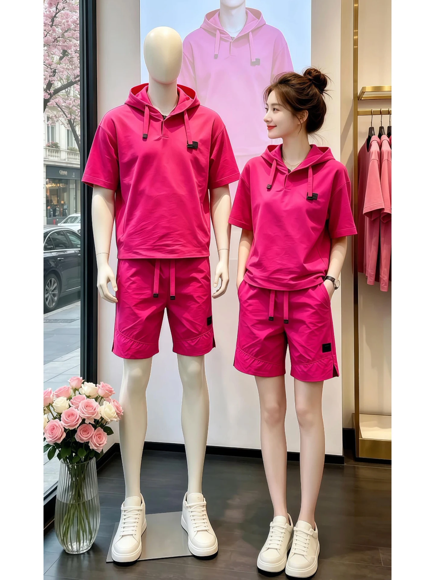 Men's Summer Casual Sportswear Short Sleeve Short Pants Set Quick Dry Cool Whole Set Hat Included Bright Red T-shirt Included
Men's Summer Casual Sportswear Short Sleeve Short Pants Set Quick Dry Cool Whole Set Hat Included Bright Red T-shirt Included