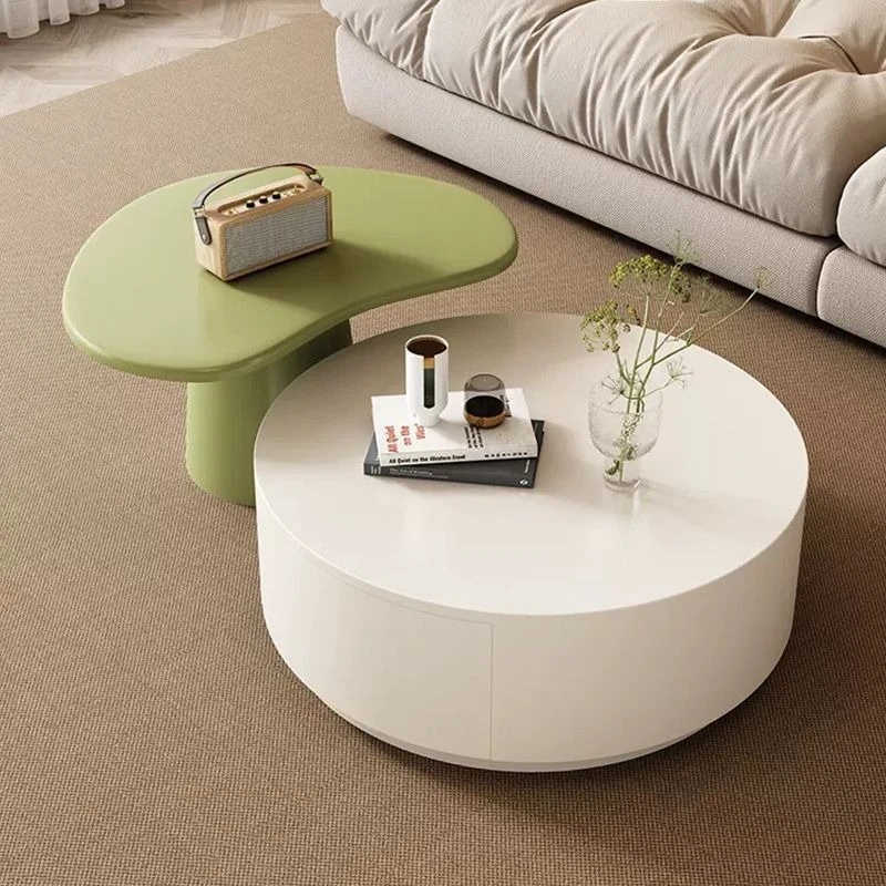 Cream Internet celebrity round coffee table small apartment modern living room simple household light luxury TV cabinet floor
Cream Internet celebrity round coffee table small apartment modern living room simple household light luxury TV cabinet floor