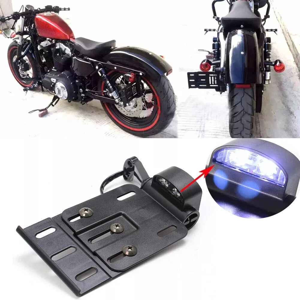 Motorcycle Side License Plate Holder LED Display Bracket For Harley Sportster XL883 XL 1200 Dyna Low Rider FXDLS Street Bob FXDB
Motorcycle Side License Plate Holder LED Display Bracket For Harley Sportster XL883 XL 1200 Dyna Low Rider FXDLS Street Bob FXDB