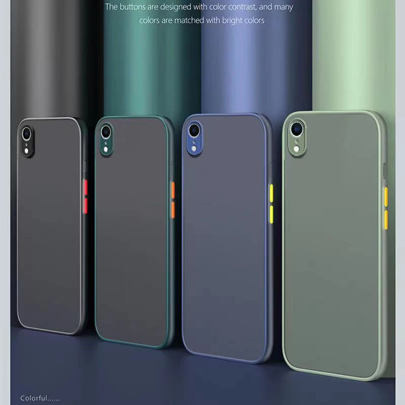 Shockproof Armor Matte Case for iPhone Xs Max XR XS X Silicone Bumper Clear Hard PC Case Capa
Shockproof Armor Matte Case for iPhone Xs Max XR XS X Silicone Bumper Clear Hard PC Case Capa