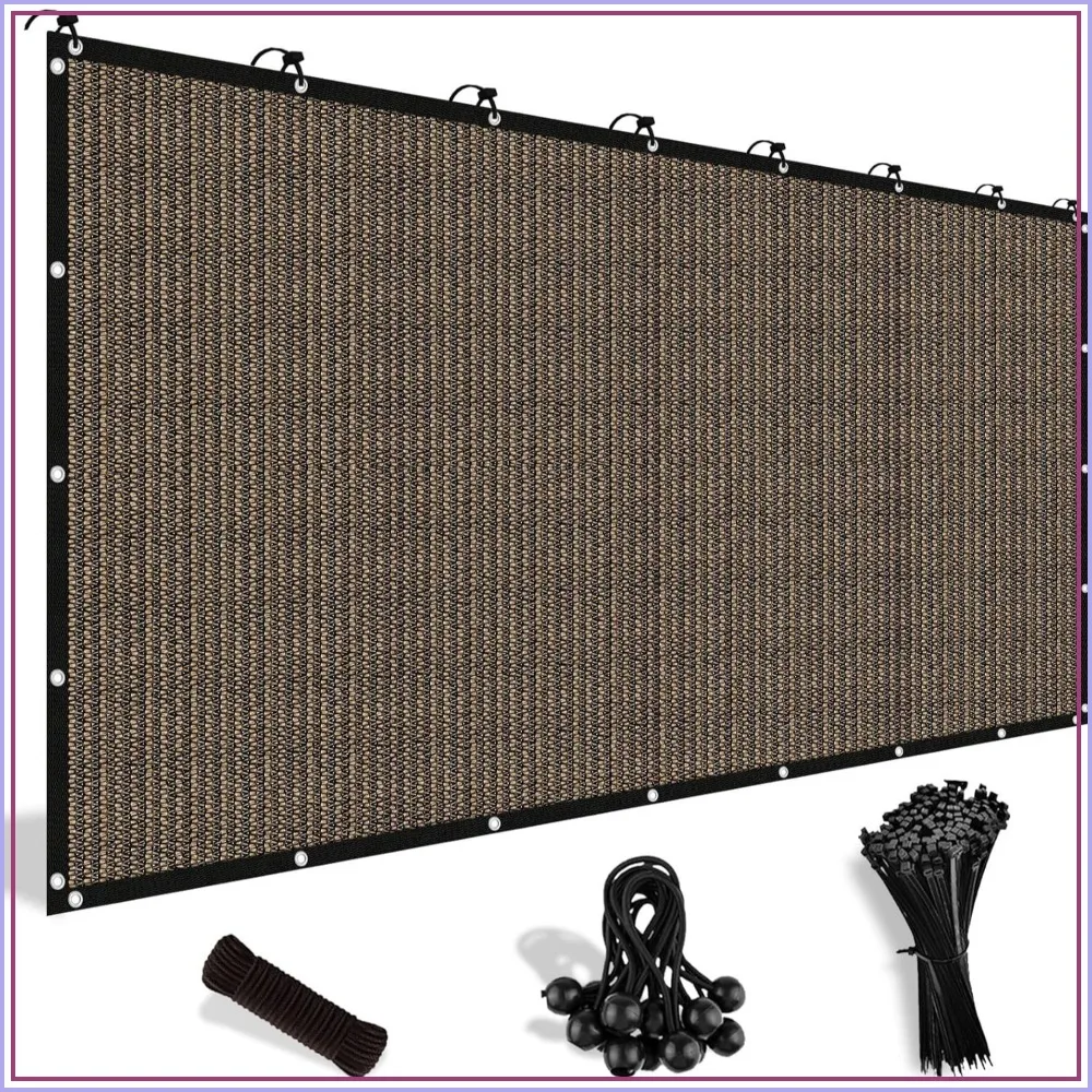 90% Sun Shade Cloth with Grommets, 8'x10' Pergola Shade Cover, Mesh Tarp for Patio Garden Backyard, Mocha
90% Sun Shade Cloth with Grommets, 8'x10' Pergola Shade Cover, Mesh Tarp for Patio Garden Backyard, Mocha