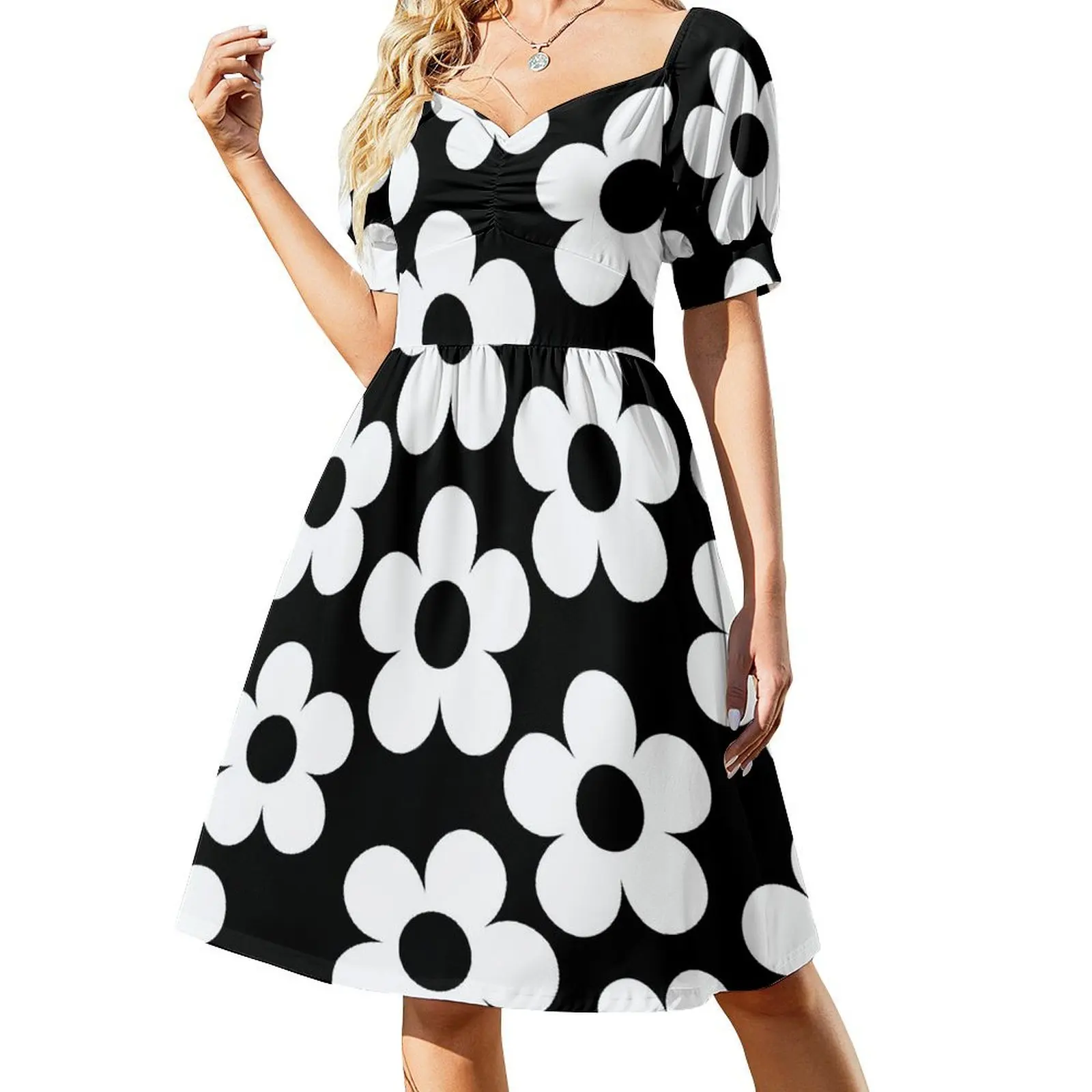 Black and white floral design Short Sleeved Dress party dress women elegant luxury elegant and pretty women's dresses Dress
Black and white floral design Short Sleeved Dress party dress women elegant luxury elegant and pretty women's dresses Dress