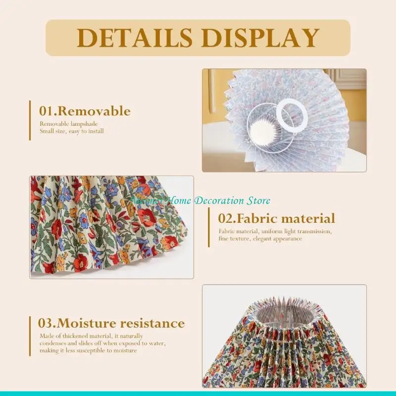 H7BF Modern Flower Pattern Fabric Lamp covers E27 Cloth Lampshades Wall Light Shade Decorative Lighting Accessories
H7BF Modern Flower Pattern Fabric Lamp covers E27 Cloth Lampshades Wall Light Shade Decorative Lighting Accessories