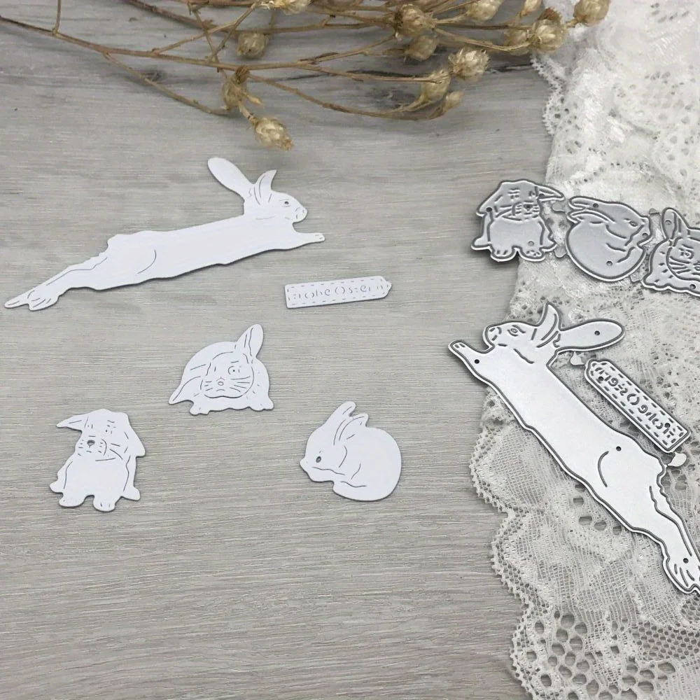 Металлические штампы для резки, форма для украшения кролика, скрапбукинг, бумажное ремесло, лезвие, трафареты, штампы
Металлические штампы для резки, форма для украшения кролика, скрапбукинг, бумажное ремесло, лезвие, трафареты, штампы