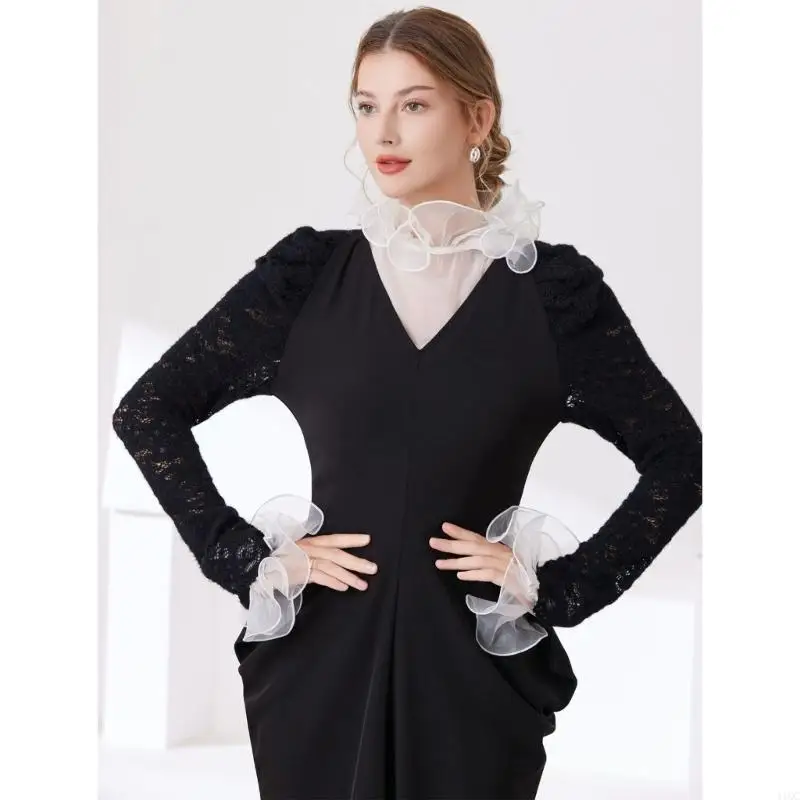 Delicate Organza Ruffle Sleeves Decorative Armwear For Women Costume Enhancement
Delicate Organza Ruffle Sleeves Decorative Armwear For Women Costume Enhancement
