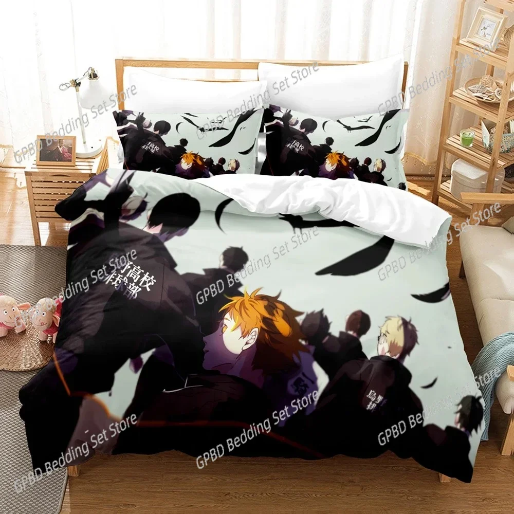 Fashion Anime Haikyuu Volleyball Comfortable Duvet Quilt Cover Pillowcase Bedding Set Children Bedroom Decoration Home Textile
Fashion Anime Haikyuu Volleyball Comfortable Duvet Quilt Cover Pillowcase Bedding Set Children Bedroom Decoration Home Textile