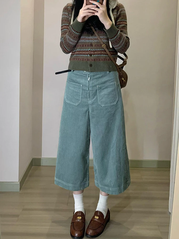 American style retro corduroy seven cropped pants winter 2025 new women's loose double pocket niche wide leg pants
American style retro corduroy seven cropped pants winter 2025 new women's loose double pocket niche wide leg pants