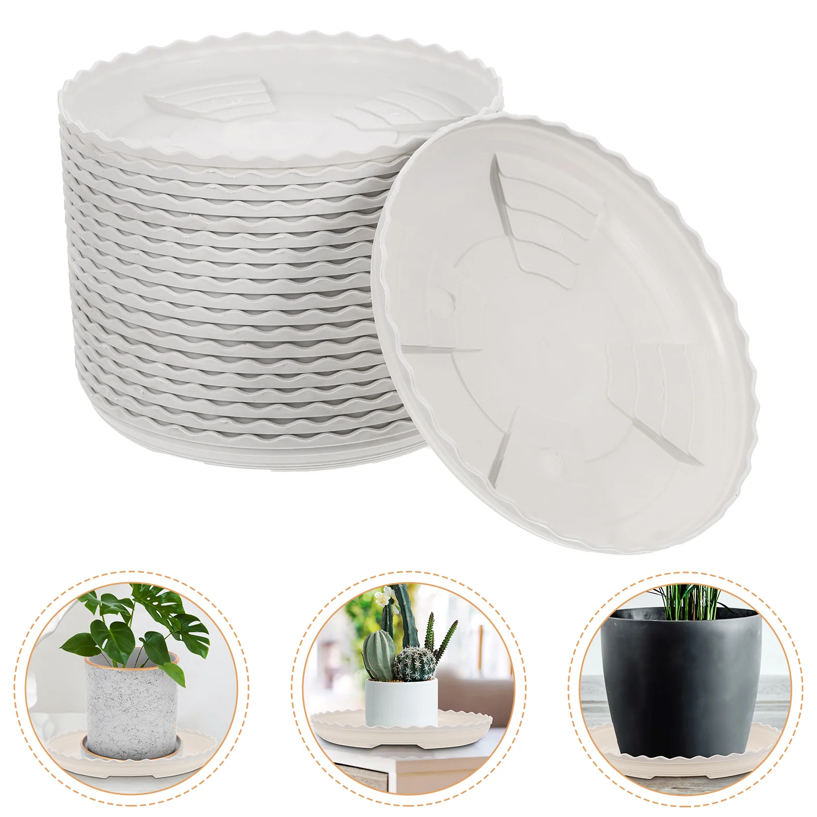 20pcs Plant Saucer Plastic Round Flowerpot Tray Durable Indoor Outdoor Waterproof Floor Protection Potted Plant Trays Planter
20pcs Plant Saucer Plastic Round Flowerpot Tray Durable Indoor Outdoor Waterproof Floor Protection Potted Plant Trays Planter