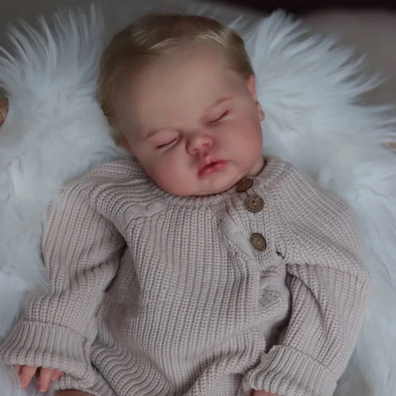 pickle Sleeping 19inch Soft Cotton Body Lifelike Reborn Doll Multiple Layers Painting 3D Skin Visible Veins Hand Root Hair
pickle Sleeping 19inch Soft Cotton Body Lifelike Reborn Doll Multiple Layers Painting 3D Skin Visible Veins Hand Root Hair
