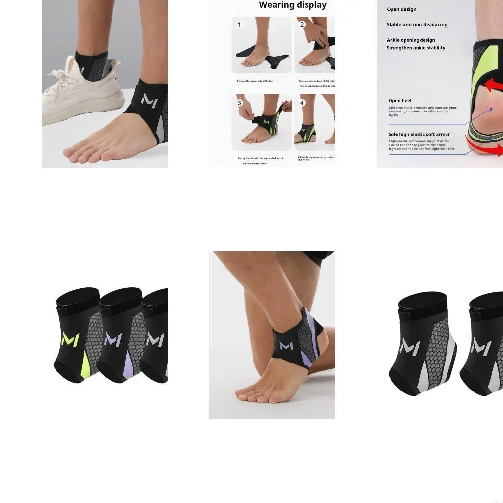 Ergonomic Ankle Brace Adjustable Breathable Ankle Joint Protectors Guard for Running Hiking Basketball Football Training 24BD
Ergonomic Ankle Brace Adjustable Breathable Ankle Joint Protectors Guard for Running Hiking Basketball Football Training 24BD