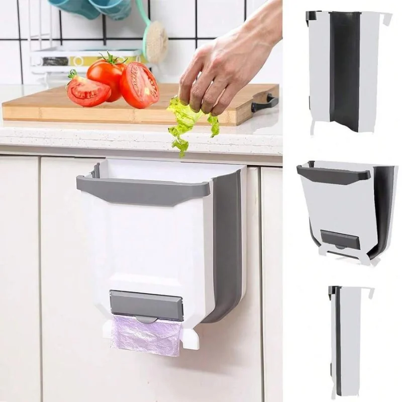 Hanging Kitchen Trash Can,2.4 Gallon Collapsible Waste Bin,Small Plastic Folding Hang Garbage Can For Cabinet Bathroom Office
Hanging Kitchen Trash Can,2.4 Gallon Collapsible Waste Bin,Small Plastic Folding Hang Garbage Can For Cabinet Bathroom Office