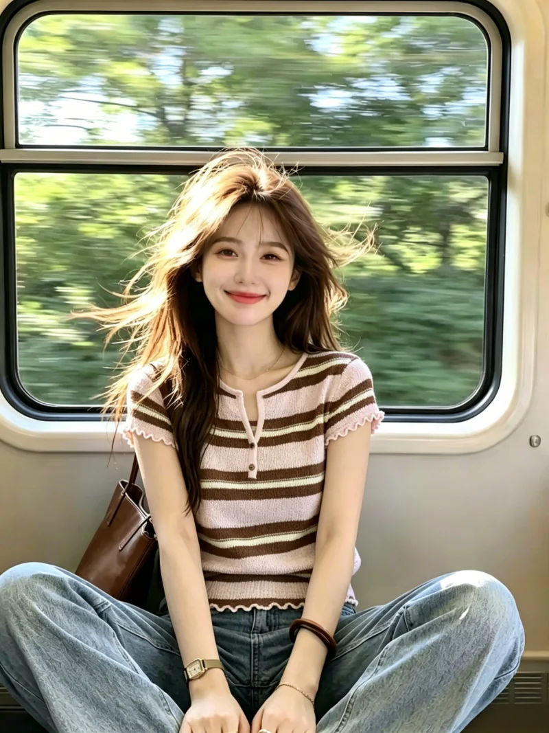 Summer New Women's Knitted Short Sleeve Striped Color Block Self-Keeping Style Korean Version Straight Cut Silk Top
Summer New Women's Knitted Short Sleeve Striped Color Block Self-Keeping Style Korean Version Straight Cut Silk Top
