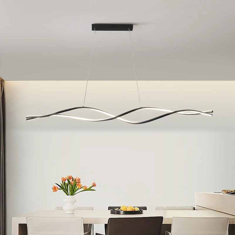 Restaurant Pendant Lights Simple Creative One-word Long LED Chandelier Dining Room Personalized Nordic Designer Bar Table Lamp
Restaurant Pendant Lights Simple Creative One-word Long LED Chandelier Dining Room Personalized Nordic Designer Bar Table Lamp