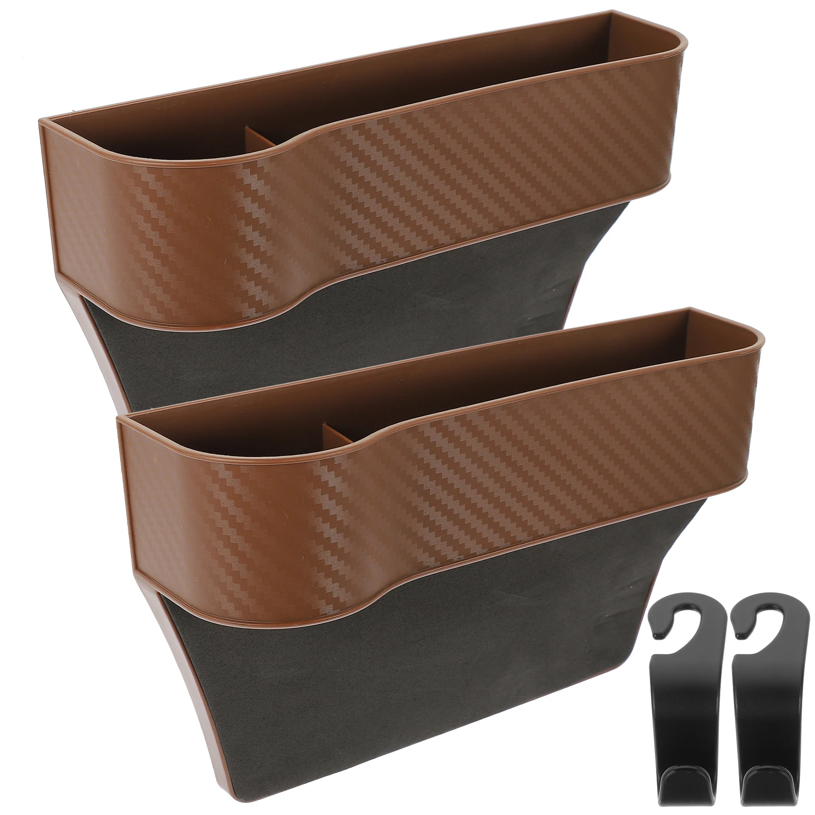 2 pcs Car Gap Filler Organizer Brown Black Storage Box Cup Holder Front Seats Easy Clean Seat Gap Storage Box Multi-functional
2 pcs Car Gap Filler Organizer Brown Black Storage Box Cup Holder Front Seats Easy Clean Seat Gap Storage Box Multi-functional
