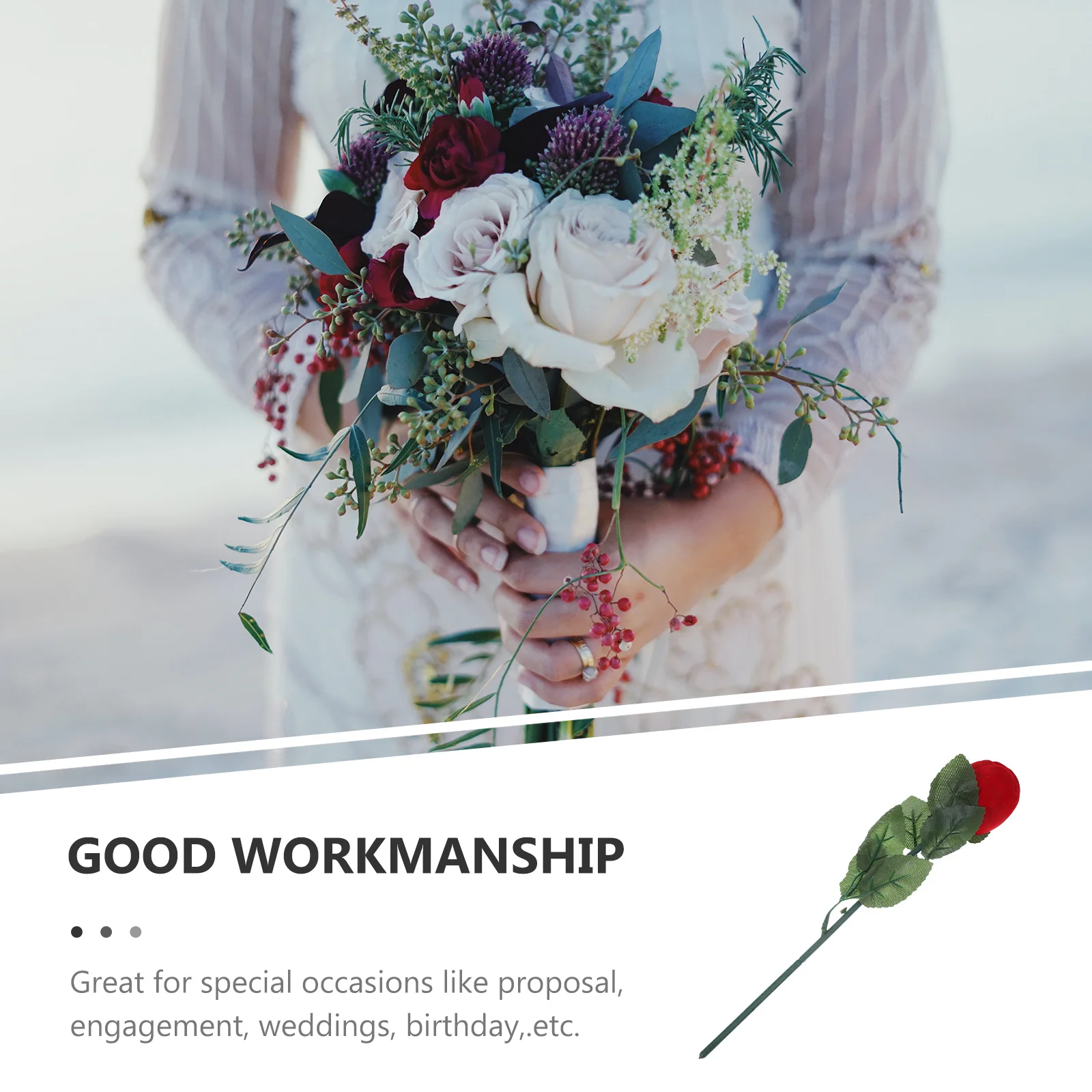 3pcs Rose Shape Ring Box Lifelike Red Rose Jewelry Storage Case For Wedding Engagement Proposal Birthday Anniversary Decor 
3pcs Rose Shape Ring Box Lifelike Red Rose Jewelry Storage Case For Wedding Engagement Proposal Birthday Anniversary Decor