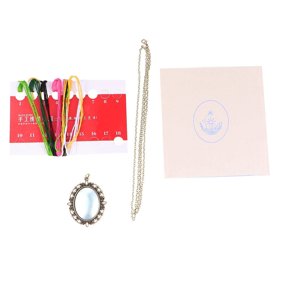 3 Pack Embroidery Kit Necklace Tool Cross Stitch Mold Thread Set Beginners Necklace Tool Jewelry Accessories
3 Pack Embroidery Kit Necklace Tool Cross Stitch Mold Thread Set Beginners Necklace Tool Jewelry Accessories