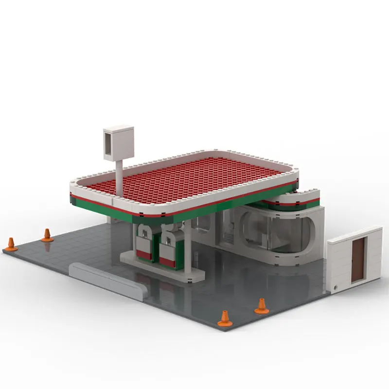 MOC Modular Retro Gas Station Small Particle Assembly Block City Model Toy Gift 716pcs
MOC Modular Retro Gas Station Small Particle Assembly Block City Model Toy Gift 716pcs