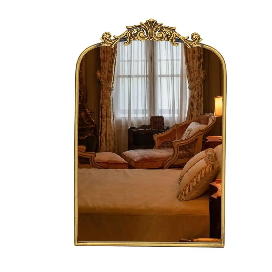 Baroque Mirror Antique 16x24 Inches Vintage Arched Mirror with Ornate Gold Frame for Entryway, Narrow Hallway amp Bathroom Wall
Baroque Mirror Antique 16x24 Inches Vintage Arched Mirror with Ornate Gold Frame for Entryway, Narrow Hallway amp Bathroom Wall