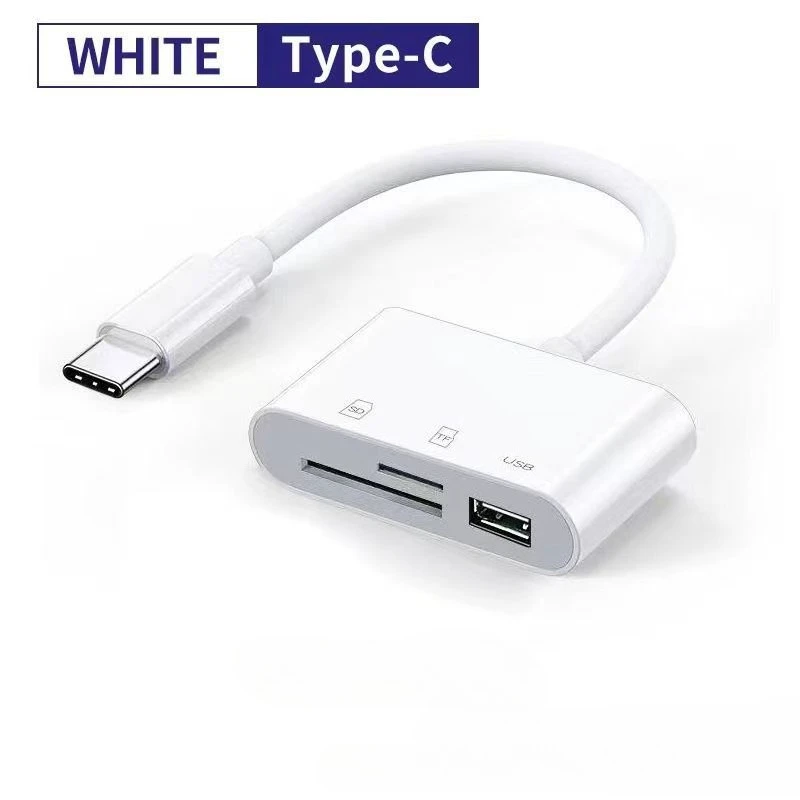 3-In-1 Card Reader, Multifunctional OTG Card Reader, Type-C Card Reader, Tf Card, SD Card, Mobile Phone, USB Drive, Computer
3-In-1 Card Reader, Multifunctional OTG Card Reader, Type-C Card Reader, Tf Card, SD Card, Mobile Phone, USB Drive, Computer