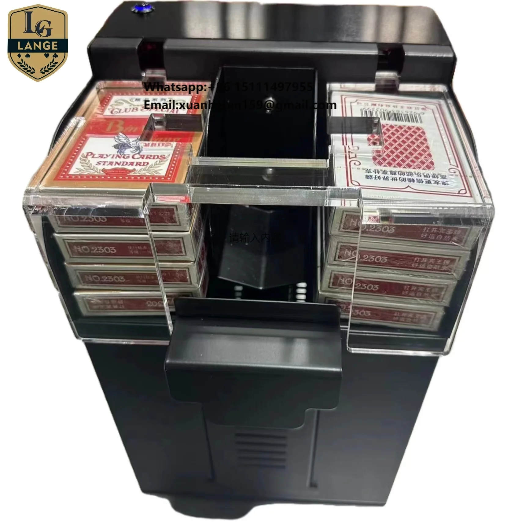 Automatic 8-Deck Casino Poker Shuffler Machine for Sports & Entertainment
Automatic 8-Deck Casino Poker Shuffler Machine for Sports & Entertainment