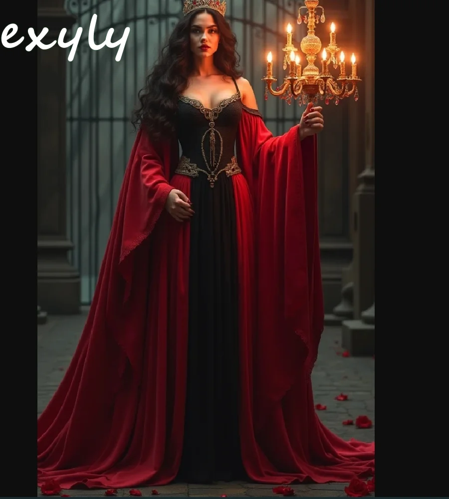 Victorian Era Gothic Prom Dress Mysterious Black And Red Enchantress Cosplay Evening Dress Long Sleeve Retro Formal Customized
Victorian Era Gothic Prom Dress Mysterious Black And Red Enchantress Cosplay Evening Dress Long Sleeve Retro Formal Customized