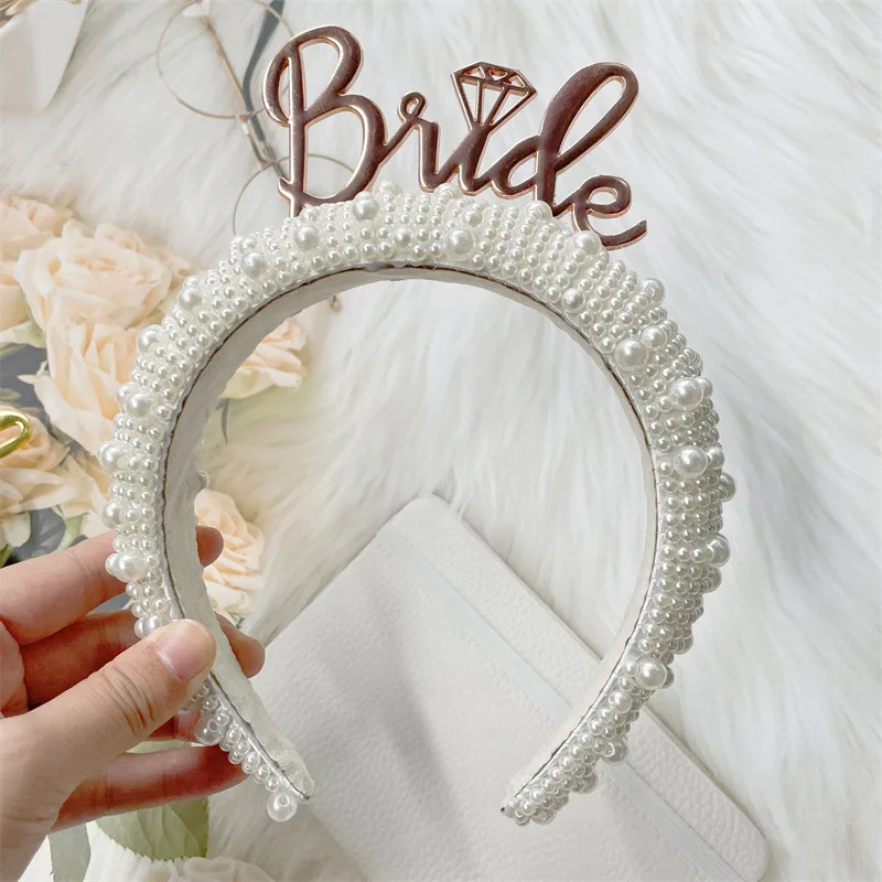 Bride To Be Pearl Crown Headband Bach Bachelorette Hen Party Bridal Shower Wedding Engagement Rehearsal Dinner Decoration Gift
Bride To Be Pearl Crown Headband Bach Bachelorette Hen Party Bridal Shower Wedding Engagement Rehearsal Dinner Decoration Gift