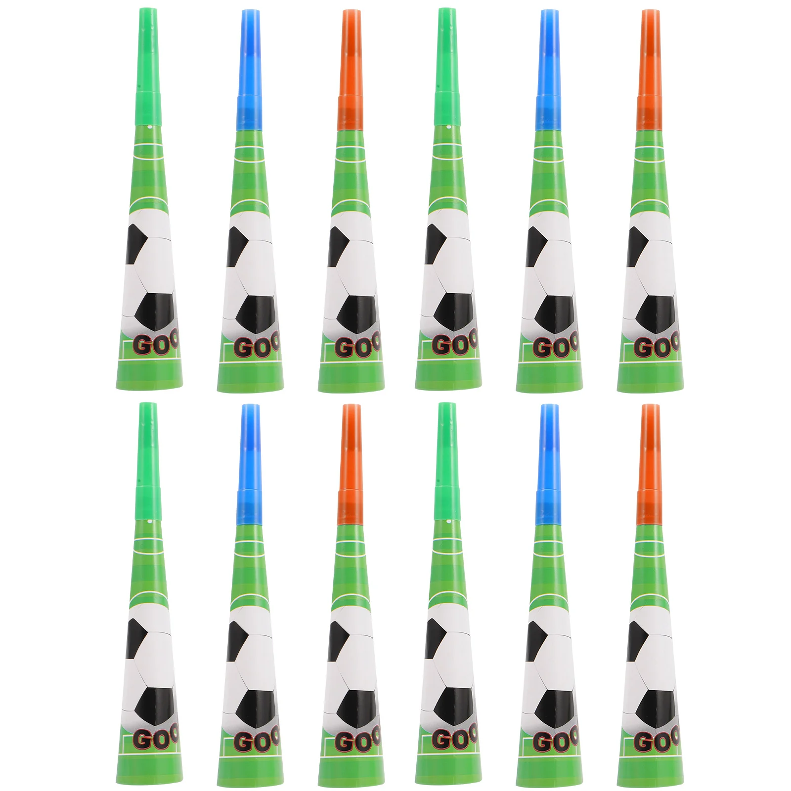 18 Pcs Soccer Game Noisemakers Musical Blowouts Football Horn Party Blowers Plastic
18 Pcs Soccer Game Noisemakers Musical Blowouts Football Horn Party Blowers Plastic