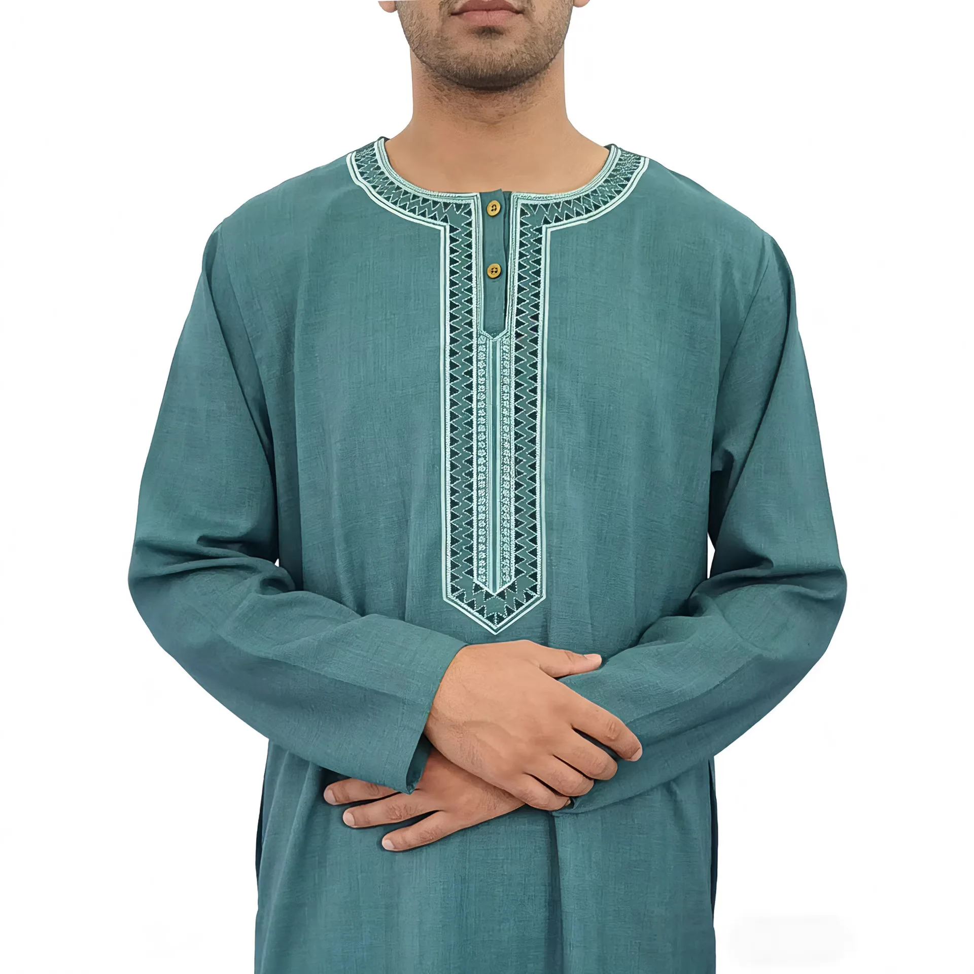 2026 New Long-sleeve Embroidered Men's Clothing With Side Pockets Long Dress Robe Abaya Ramadan Dubai Luxury Islam Elegant
2026 New Long-sleeve Embroidered Men's Clothing With Side Pockets Long Dress Robe Abaya Ramadan Dubai Luxury Islam Elegant