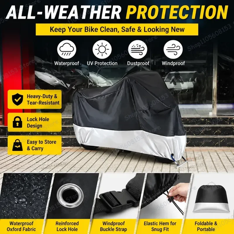 For SYM MMBCU Motorcycle Cover Waterproof All Season Dustproof UV Resistant Outdoor Indoor Scooter Motorbike Rain Protector
For SYM MMBCU Motorcycle Cover Waterproof All Season Dustproof UV Resistant Outdoor Indoor Scooter Motorbike Rain Protector