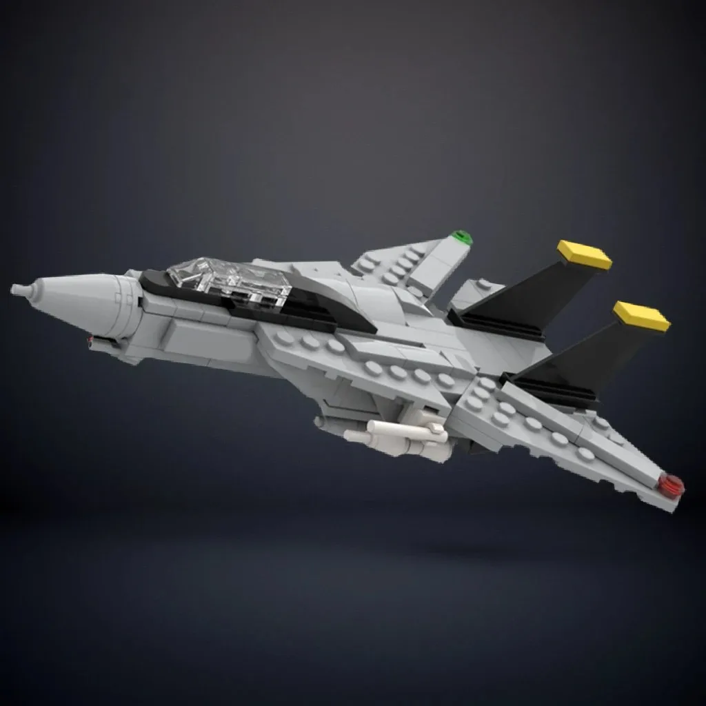 211PCS MOC Military Aircraft Mini F-14 Tomcat with Movable Wings Compact Functional DIY Model Building Blocks Birthday Toys Gift
211PCS MOC Military Aircraft Mini F-14 Tomcat with Movable Wings Compact Functional DIY Model Building Blocks Birthday Toys Gift