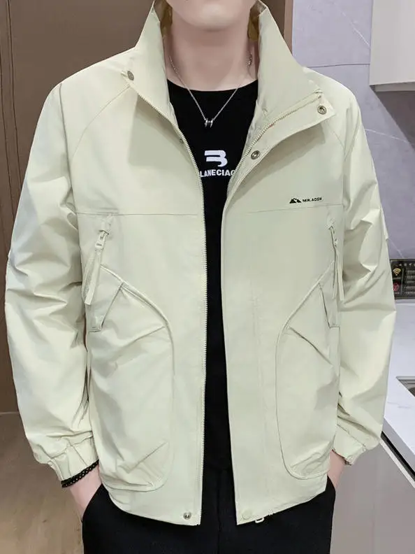 Trendy Spring Autumn Men's Workwear Jaet Embroidered Sli Casual Top Breathable Polyester Fiber Long Sve Stand Collar
Trendy Spring Autumn Men's Workwear Jaet Embroidered Sli Casual Top Breathable Polyester Fiber Long Sve Stand Collar