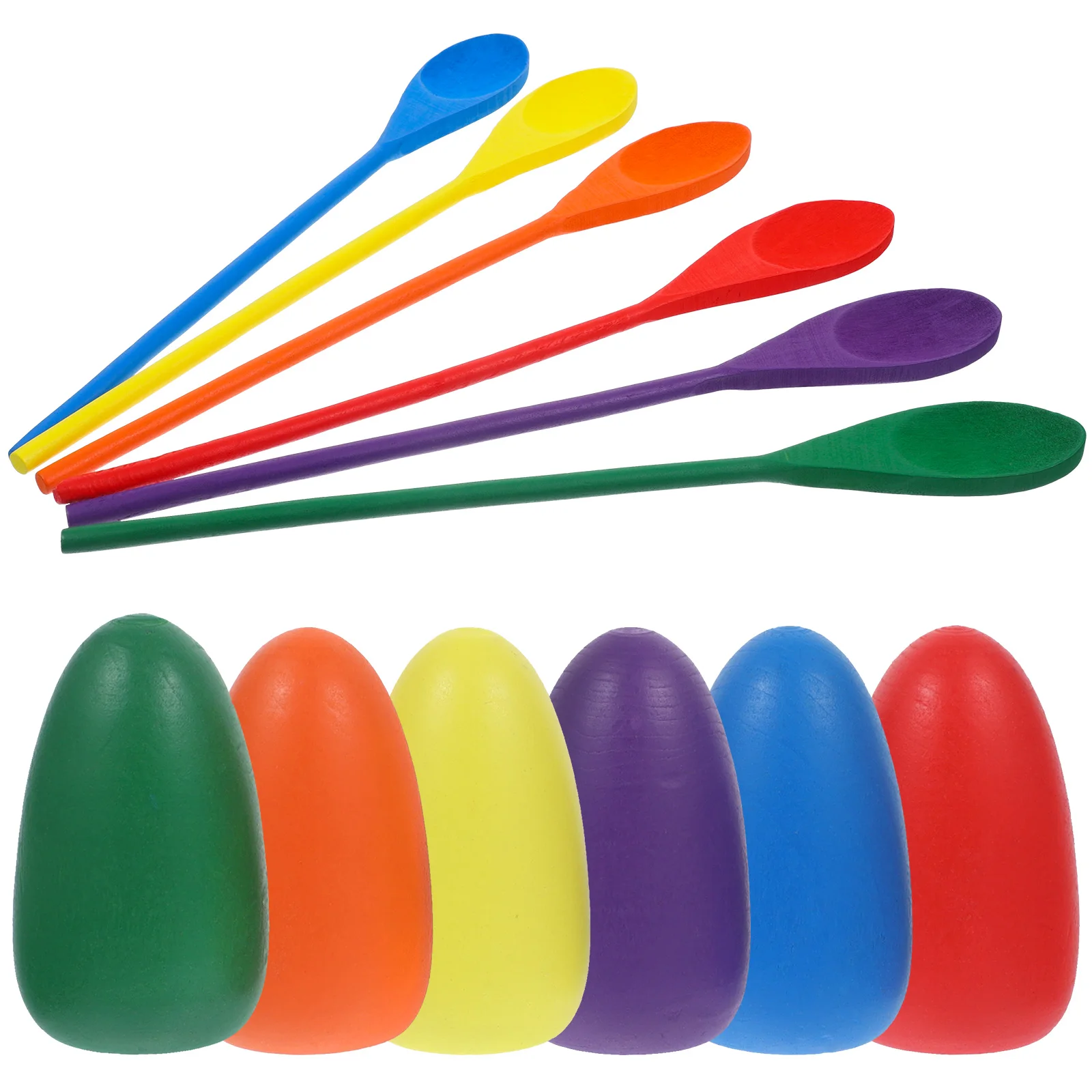 6pcs Wooden Eggs Kids Gifts Balancing Games Lightweight Relay Race Spoon Toy Outdoor Playing Fun Child
6pcs Wooden Eggs Kids Gifts Balancing Games Lightweight Relay Race Spoon Toy Outdoor Playing Fun Child