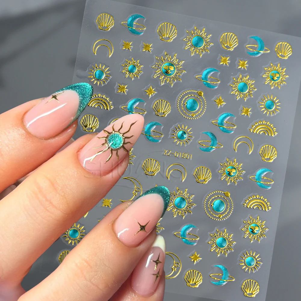 1sheet Green Gem Sun Star Moon Nail Sticker 5D Gold Bohemian Exotic Totem Nail Decals Metallic Summer Love Shell Nail Slider Dec
1sheet Green Gem Sun Star Moon Nail Sticker 5D Gold Bohemian Exotic Totem Nail Decals Metallic Summer Love Shell Nail Slider Dec