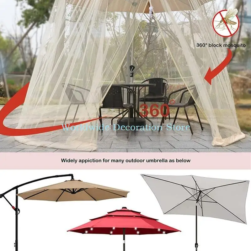 Q39B Mosquito Netting for Garden Patio Durable Hanging Umbrella Universal Mesh Net Screen with Zipper Windproof Table Screen
Q39B Mosquito Netting for Garden Patio Durable Hanging Umbrella Universal Mesh Net Screen with Zipper Windproof Table Screen