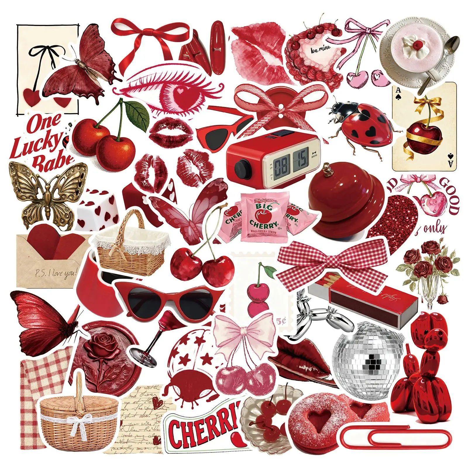 50 шт. вишневые цветные наклейки для девочек, красные наклейки для телефона, ноутбука, чемодана, ноутбука, скейтборда, водонепроницаемые наклейки
50 шт. вишневые цветные наклейки для девочек, красные наклейки для телефона, ноутбука, чемодана, ноутбука, скейтборда, водонепроницаемые наклейки