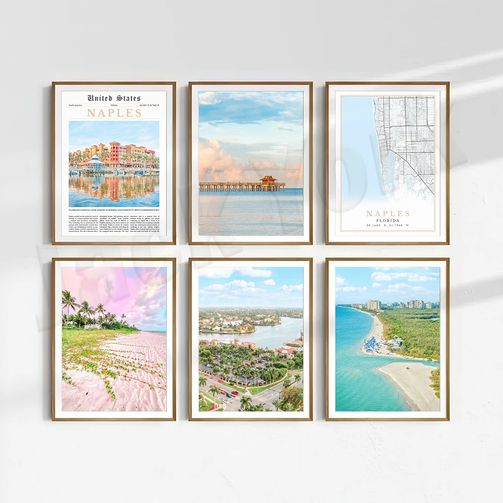 Naples Florida Map Print, Naples Florida Pier Photography, Vintage Holiday Naples Florida Travel Poster Print for Home Wall Deco
Naples Florida Map Print, Naples Florida Pier Photography, Vintage Holiday Naples Florida Travel Poster Print for Home Wall Deco