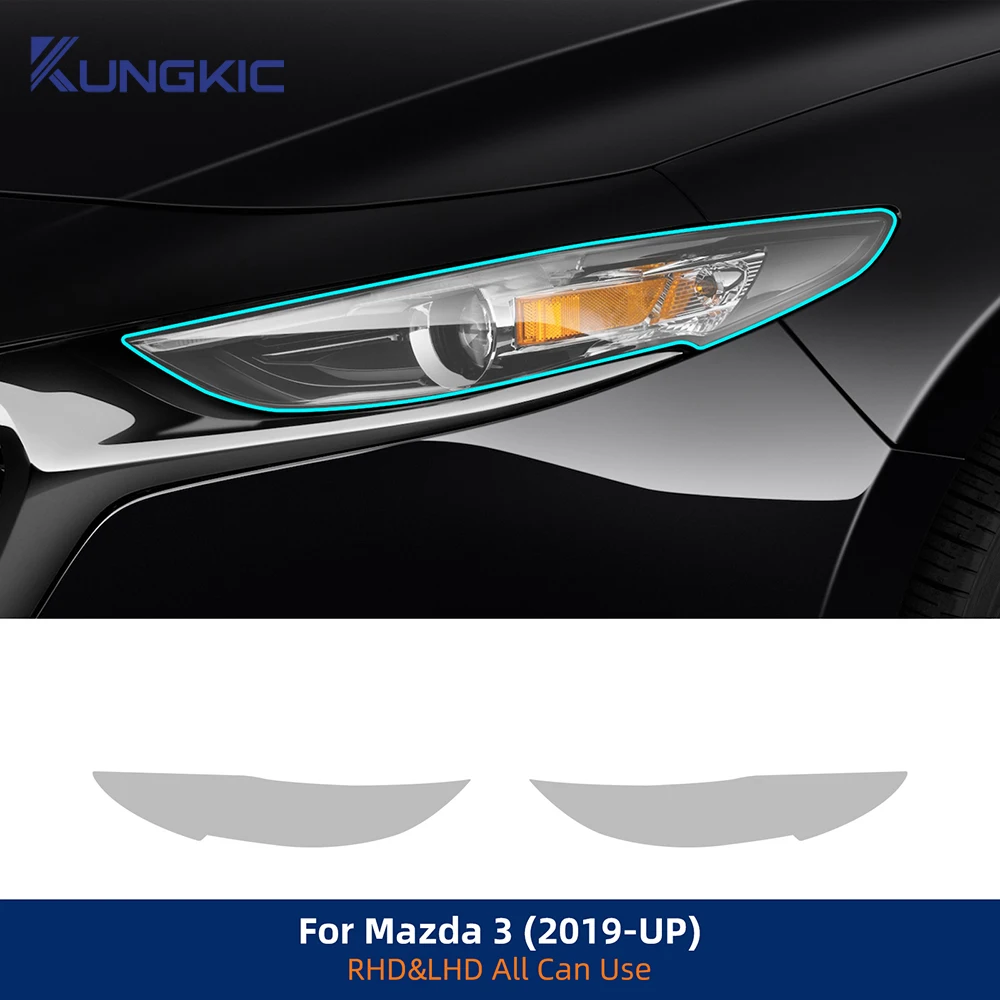 Car Headlight Film for Mazda 3 2019-up Paint Protection Sticker Anti-scratch Exterior TPU PPF Transparent Smoked Black Repair
Car Headlight Film for Mazda 3 2019-up Paint Protection Sticker Anti-scratch Exterior TPU PPF Transparent Smoked Black Repair